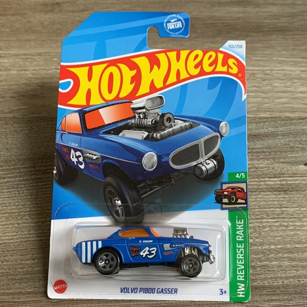 Hot Wheels Blue Volvo P 1800 Gasser Lickety Split 43 Race Car HotWheels 2024 New